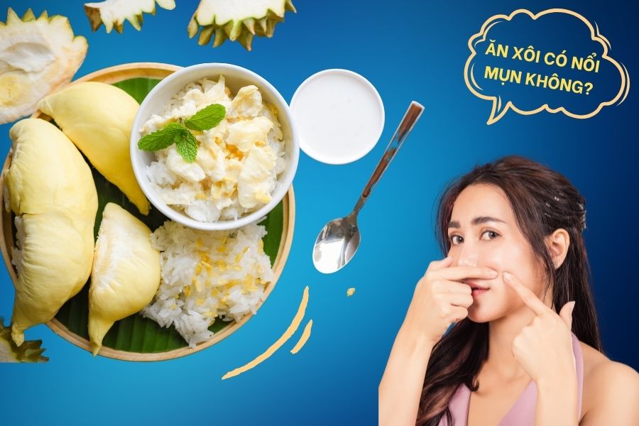 Ăn xôi có nổi mụn không? Ăn nhiều xôi có thể gây nóng trong, từ đó khiến mụn hình thành