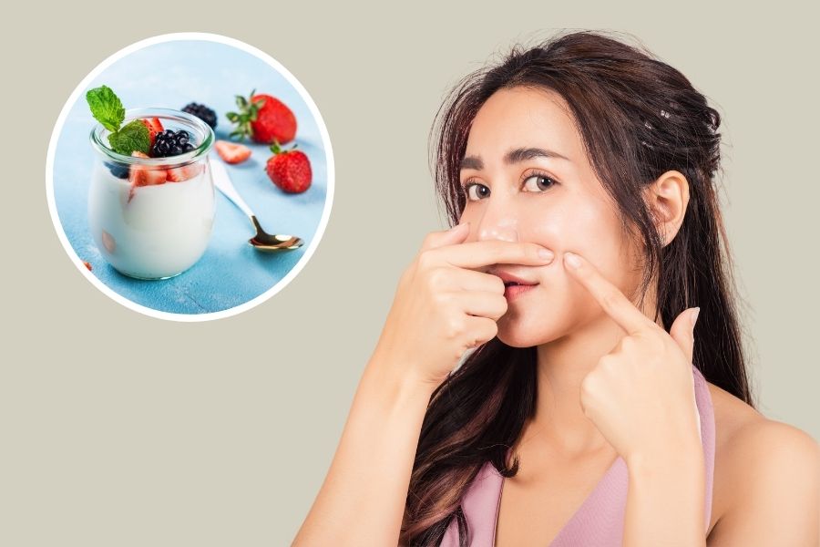 Vitamin A, E và các vitamin nhóm B trong sữa chua giúp nuôi dưỡng da từ sâu bên trong