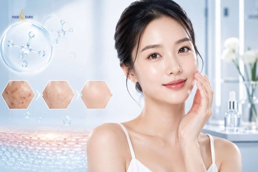 Điều trị thâm mụn là công dụng phổ biến của TCA peel da​