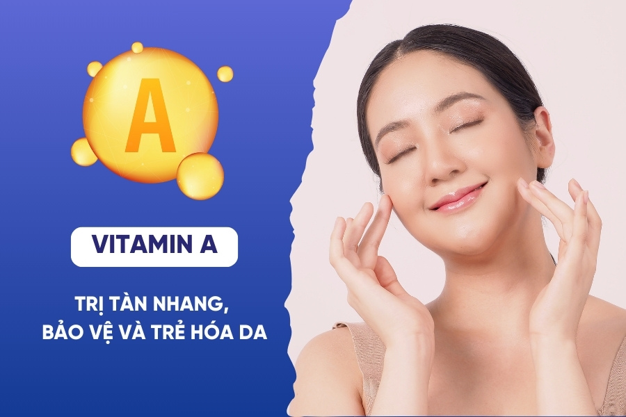 Uống vitamin gì để trị tàn nhang? Vitamin A đóng vai trò quan trọng trong việc bảo vệ và trẻ hóa làn da, hỗ trợ hiệu quả trong việc điều trị tàn nhang. 