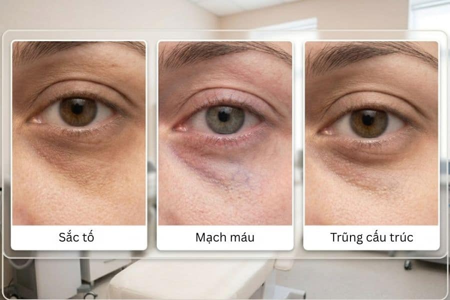 Trị thâm mắt tại nhà hay laser: Giải pháp nào hiệu quả? 29 Ba dạng thâm mắt có biểu hiện và các cơ chế hình thành khác nhau