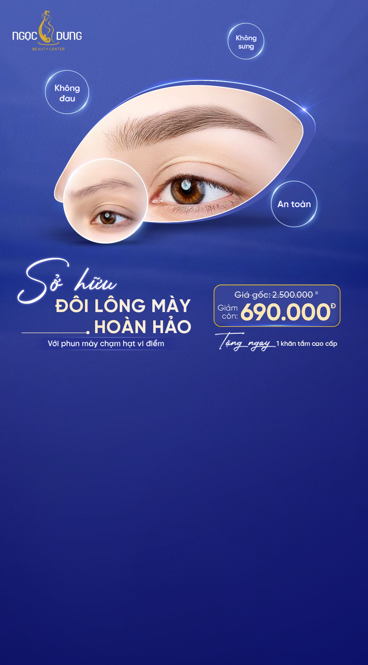 Chương trình khuyến mãi phun mày 690k