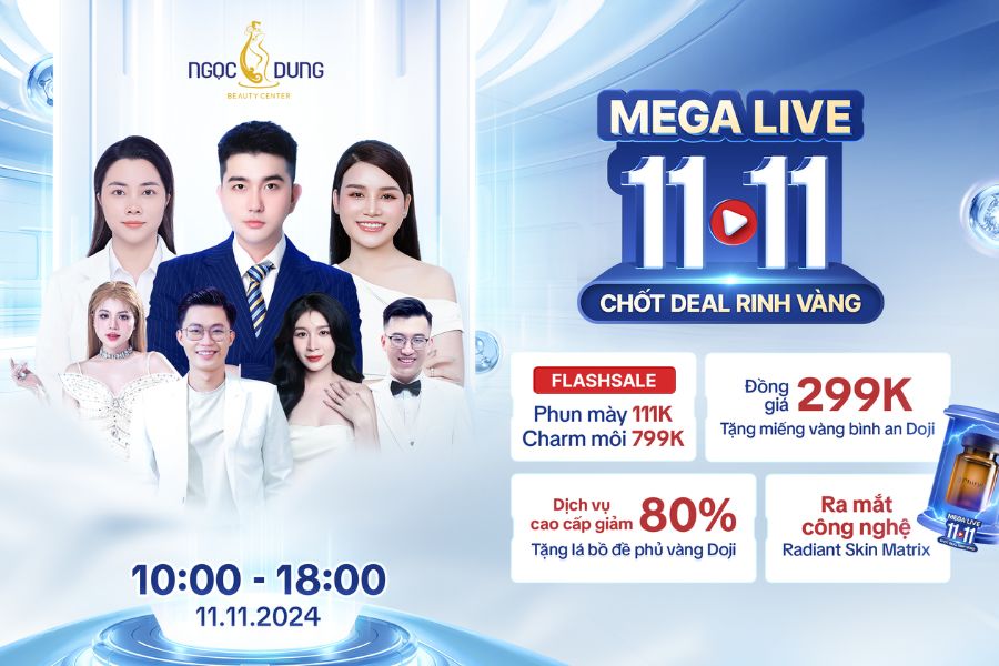 Mega live 11.11 chot deal rinh vang