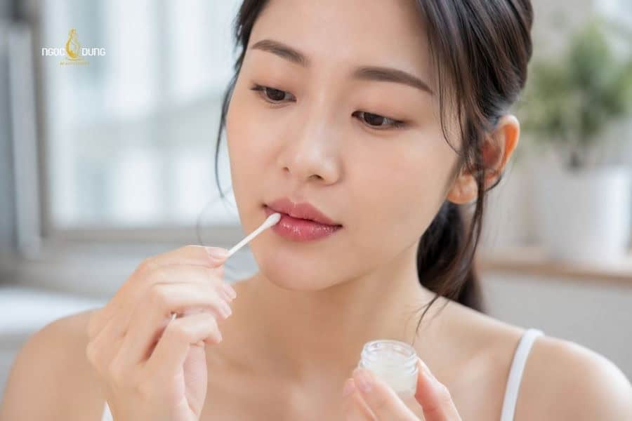 Hãy chăm sóc môi sau phun đúng cách sẽ giúp môi bong vảy nhanh và lên màu đẹp