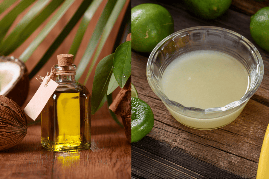 Cách trị thâm bẹn tại nhà và công nghệ cao hiệu quả 205 Dầu dừa và chanh tươi giúp làm mềm và giảm sắc tố đậm màu trên da