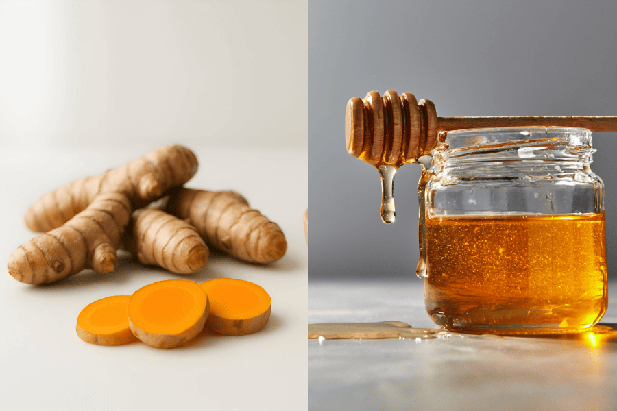 Cách trị mụn thâm cho bà bầu an toàn và hiệu quả nhanh 8 Mật ong và nghệ tươi giúp làm dịu và nuôi dưỡng bề mặt da