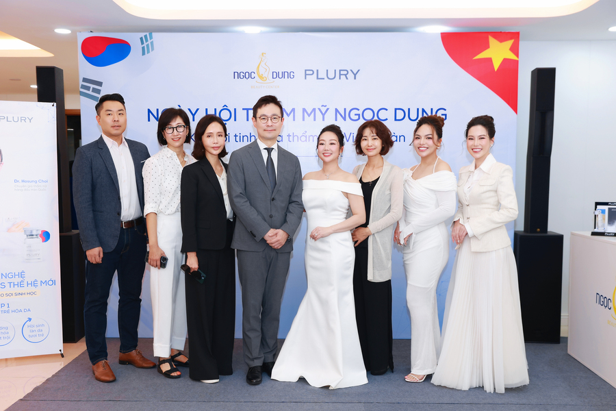 Bà Võ Thị Ngọc Dung - nhà sáng lập kiêm CEO và ban lãnh đạo Ngọc Dung cùng bà Susan Cho - nhà sáng lập kiêm CEO và ban lãnh đạo của Plury tại sự kiện.