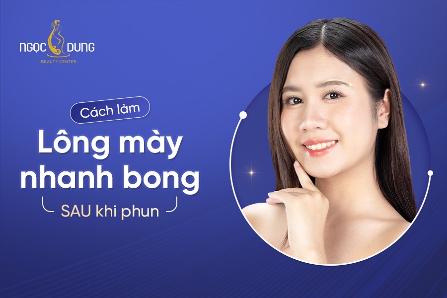 lông mày nhanh bong sau khi phun