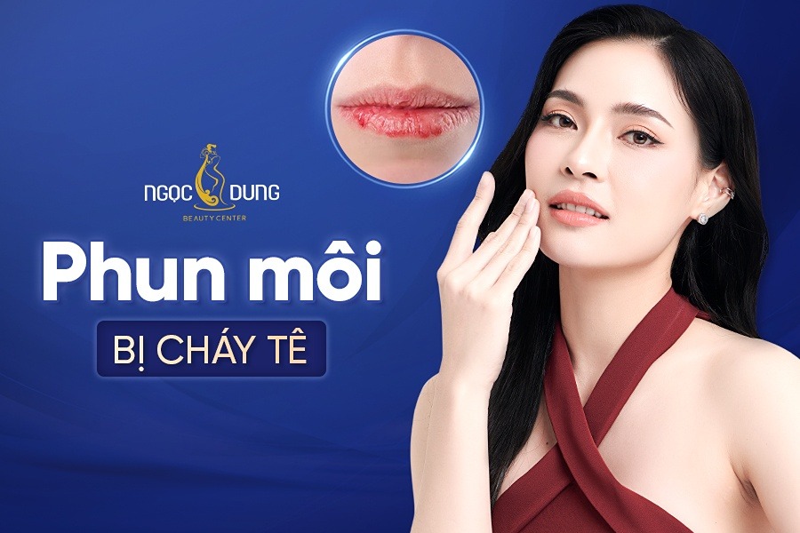 Phun môi bị cháy tê - TMV Ngọc Dung