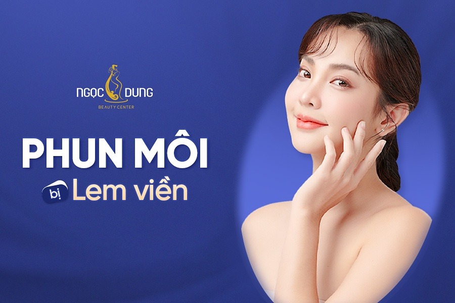 Phun môi bị lem viền