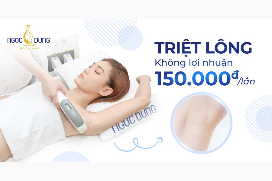 Triệt lông nách New E-Light tại TMV Ngọc Dung