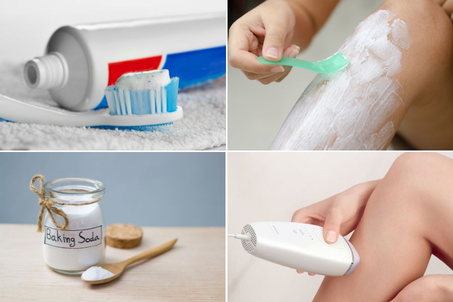 Các sản phẩm bạn có thể tận dụng để triệt lông tại nhà