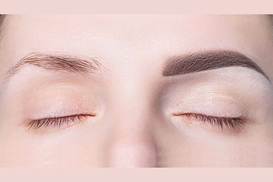 Kết quả phun mày tán bột kiểu Hàn