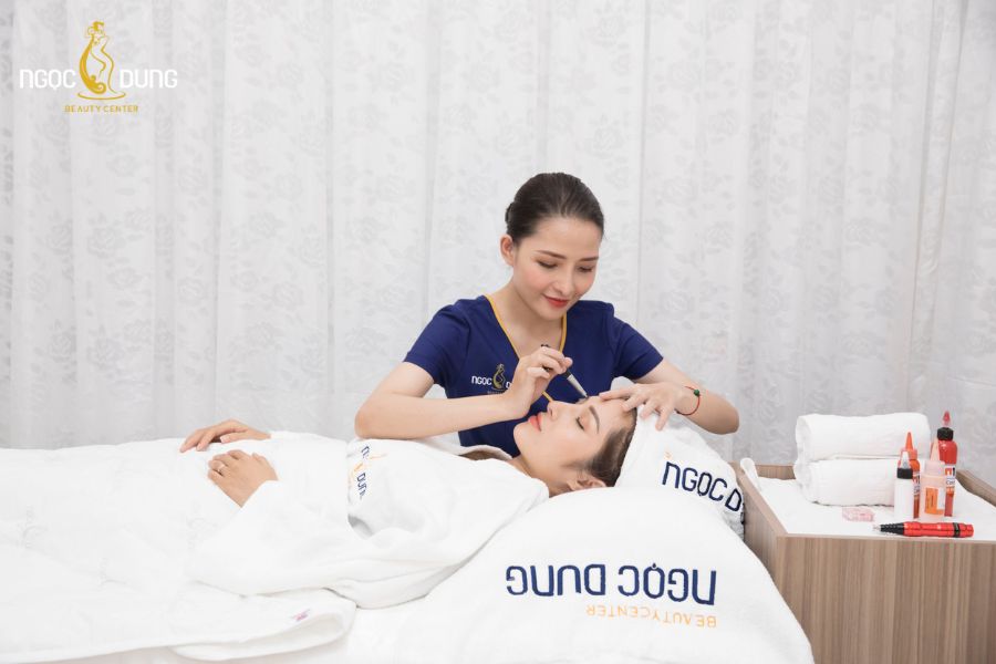 Phun xăm chân mày an toàn, hiệu quả tại TMV Ngọc Dung