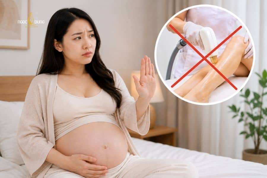 Mẹ bầu có triệt lông được không và cách làm an toàn 5 Mẹ bầu không nên triệt lông vào giai đoạn cuối của thai kì
