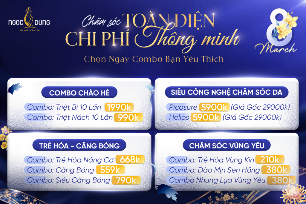 Combo chăm da tháng 3
