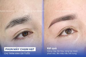 Chị Trâm Anh (30 tuổi) - Phun Mày Chạm Hạt