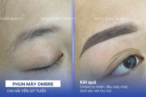 Chị Yến phun mày Ombre