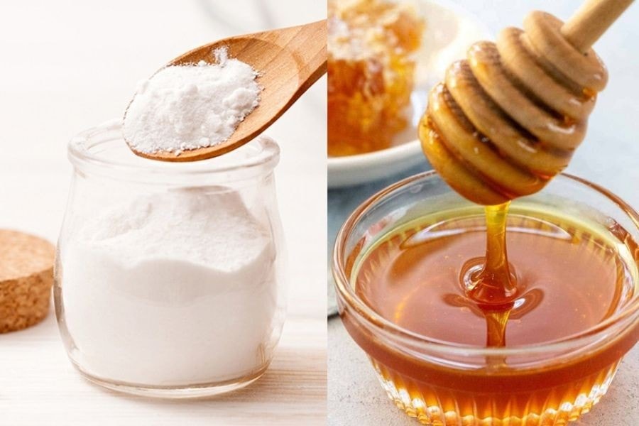 Làm sáng da vùng cánh với baking soda và mật ong