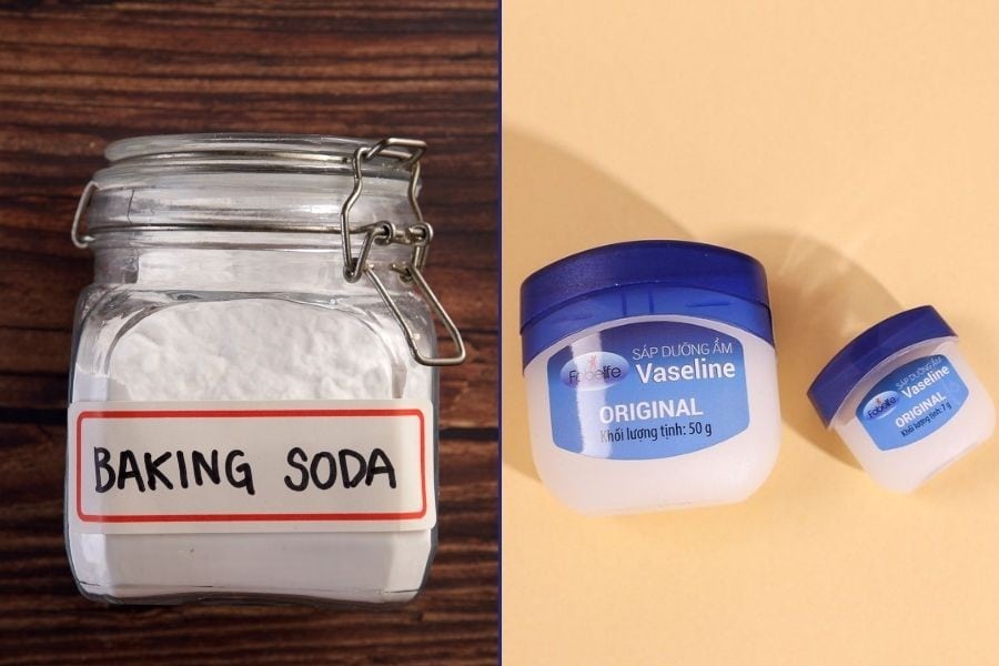 Hỗn hợp baking soda và vaseline phù hợp với làn da nách nhạy cảm