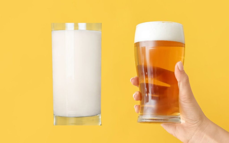 Sữa tươi kết hợp với bia mang đến công thức trắng da bật tông nhanh chóng
