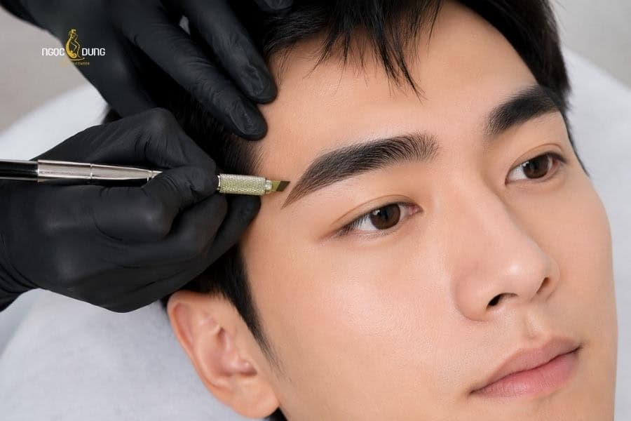 Điêu khắc chân mày giúp nam giới có dáng mày chuẩn form tự nhiên