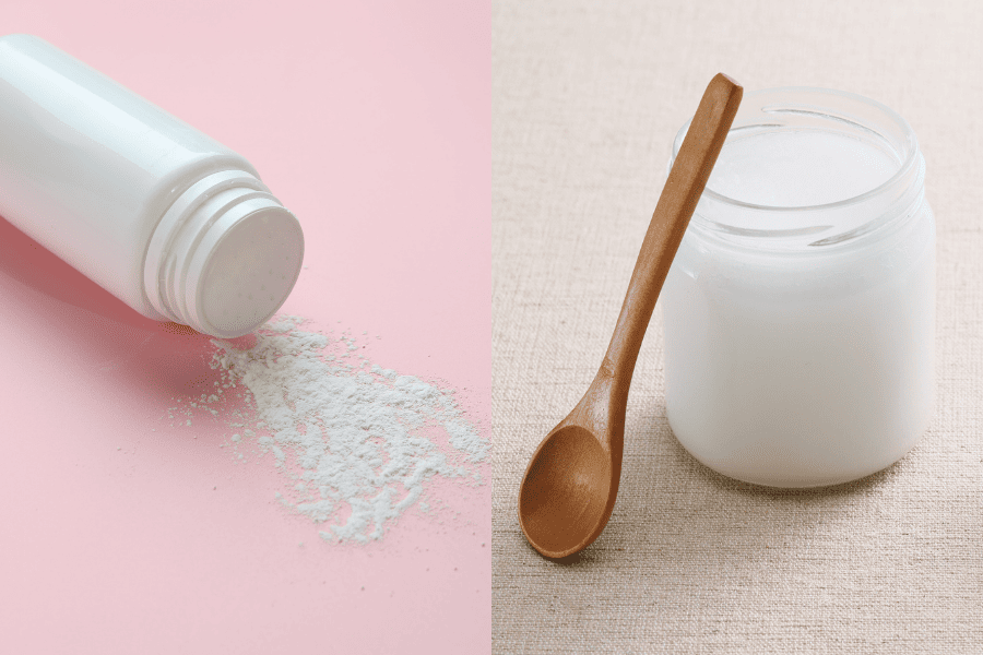 Phấn rôm cùng sữa chua không đường phù hợp cho người muốn trị thâm nhẹ nhàng, giảm cảm giác bết rít