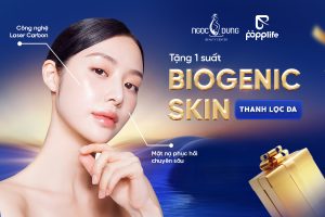 tặng ngay 01 suất dịch vụ thanh lọc da – biogenic skin wash