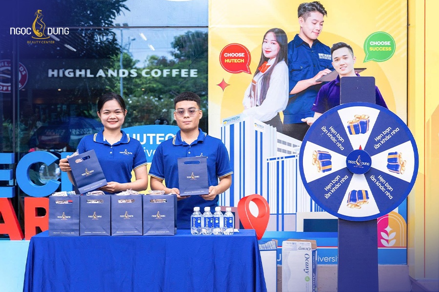 TMV Ngọc Dung lan tỏa năng lượng & sắc đẹp tại Hội thao HUTECH 2025