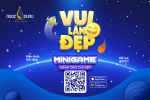 Trò chơi vui làm đẹp hiện đã có trên app Ngoc Dung Beauty