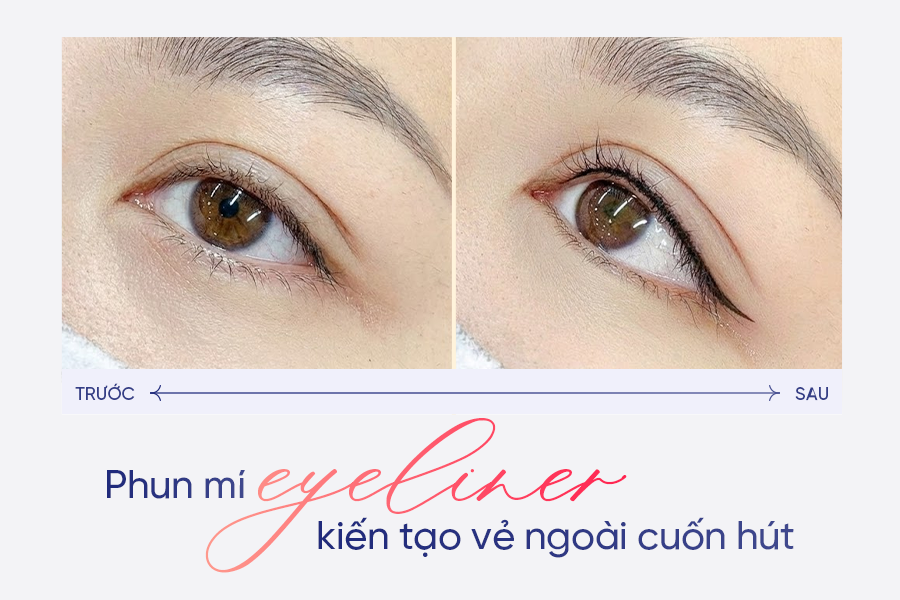 Phun mí eyeliner cho đôi mắt sắc nét và cuốn hút tự nhiên