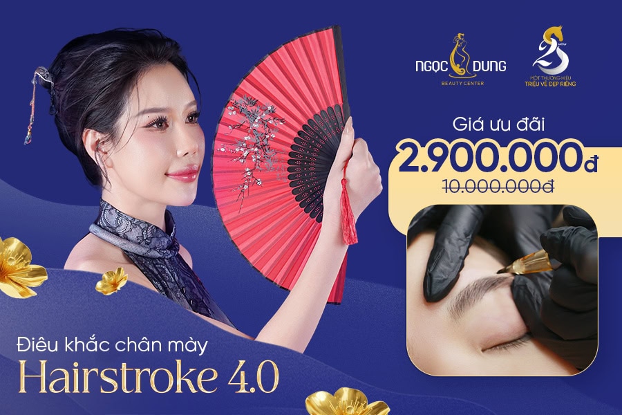 Điêu khắc chân mày Hairstroke – Tạo sợi mày siêu tự nhiên