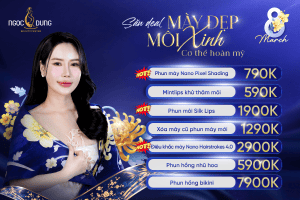 Deal phun xăm thẩm mỹ xịn tại Ngọc Dung