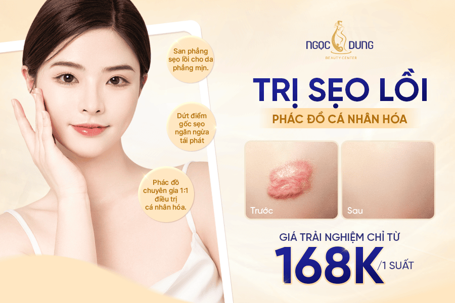 Trị sẹo lồi: Giải pháp cải thiện sẹo gồ cứng, kém thẩm mỹ trên da