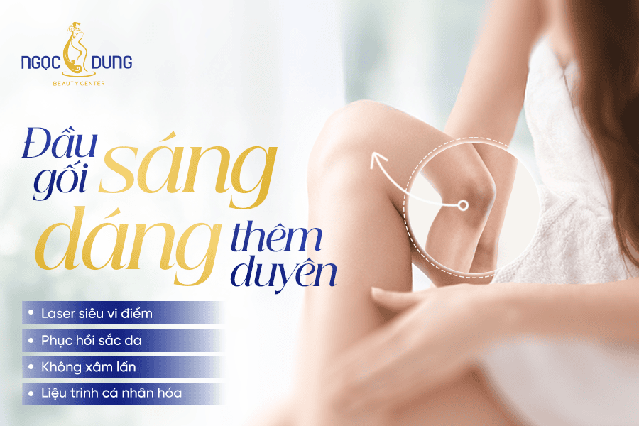 Trị thâm đầu gối bằng Laser loại bỏ melanin tận gốc