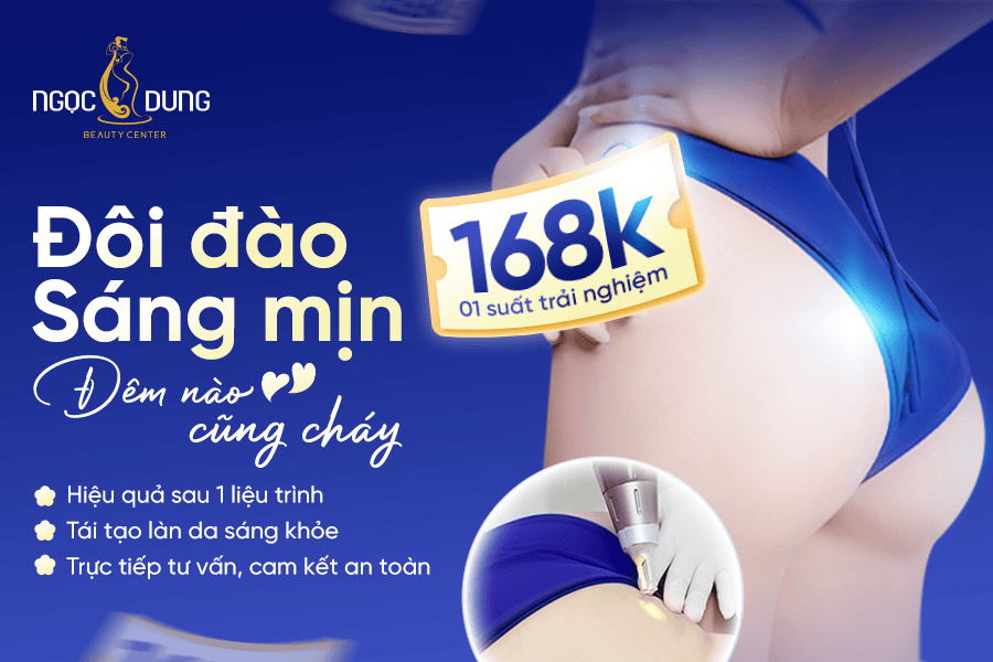 Điều trị thâm mông cho đôi đào trắng mọng