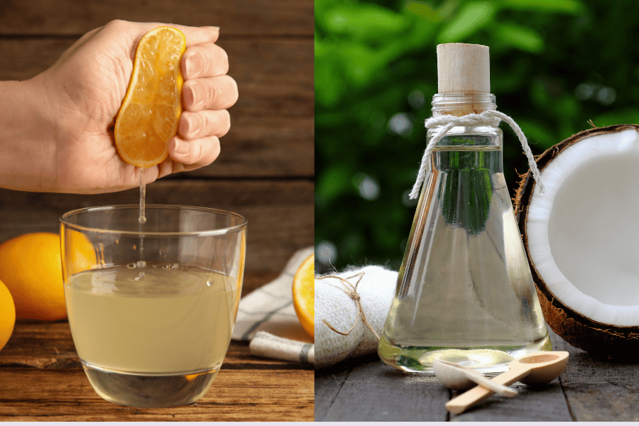Kết hợp dầu dừa và nước cốt chanh để trị thâm vùng kín
