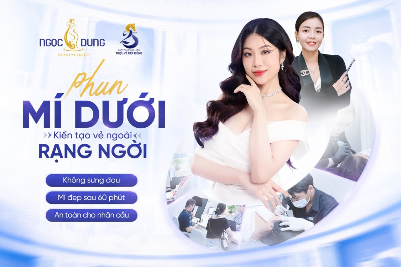 Phun mí dưới đẹp tự nhiên cho đôi mắt sắc sảo