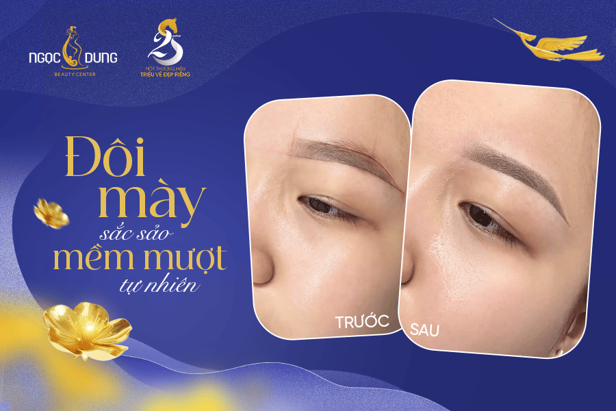 Ngọc Dung ra mắt công nghệ phun xăm mới – Nano Pixel Shading 5 Sở hữu đôi lông mày sắc sảo, mềm mượt tự nhiên chỉ sau một liệu trình