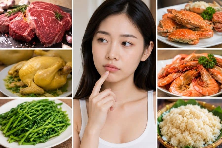 Một số thực phẩm cần tránh sau phun môi thẩm mỹ