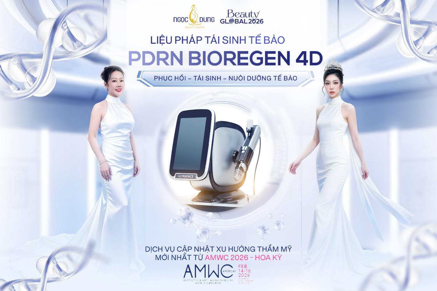 Tái Sinh Tế Bào PDRN BIOREGEN 4D - Cập nhật xu hướng thẩm mỹ mới nhất từ AMWC 2026