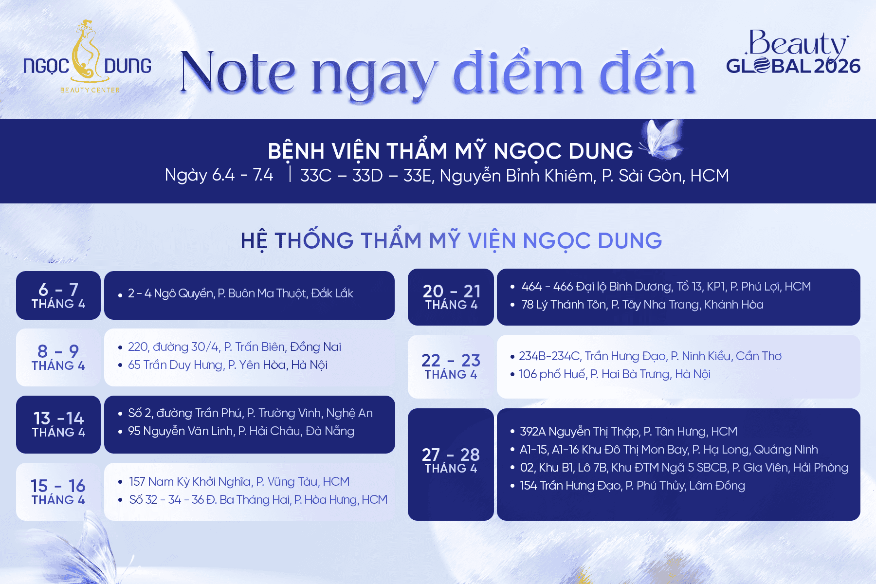 Lịch tổ chức Workshop AI Beauty Map của TMV Ngọc Dung