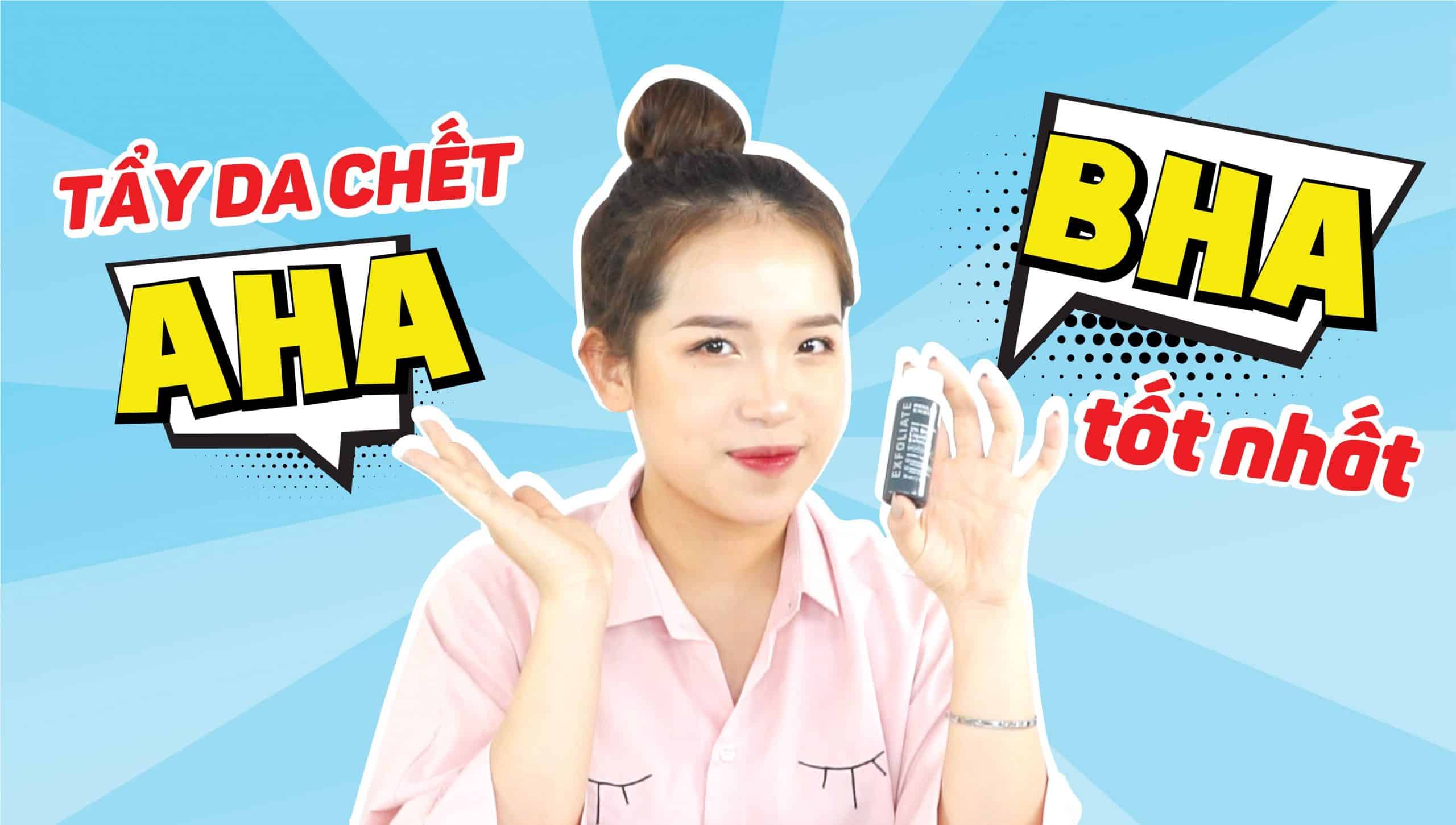 Tẩy tế bào chết bằng AHA và BHA giúp da sáng khỏe