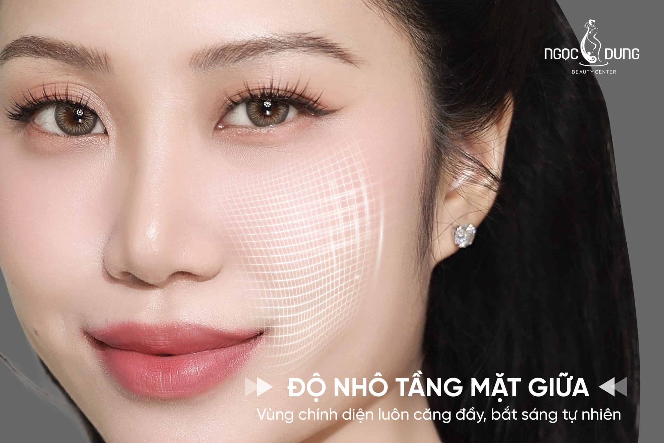 Bí mật đằng sau khung hình KHÔNG GÓC CHẾT của minh tinh 2 Khi tầng mặt giữa có độ nhô chuẩn xác, gương mặt sẽ trở nên thanh tú và có chiều sâu hơn