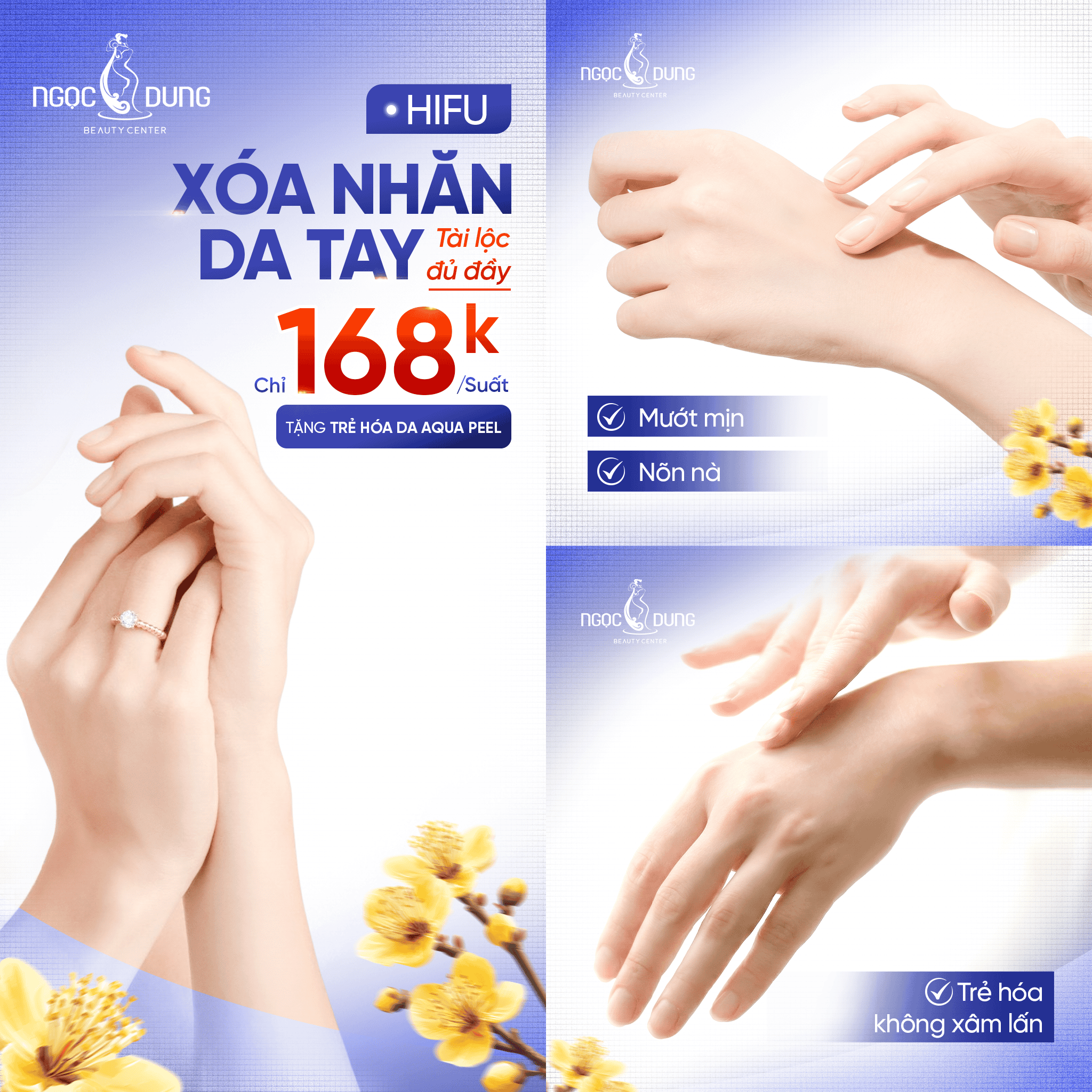 XÓA NHĂN DA TAY