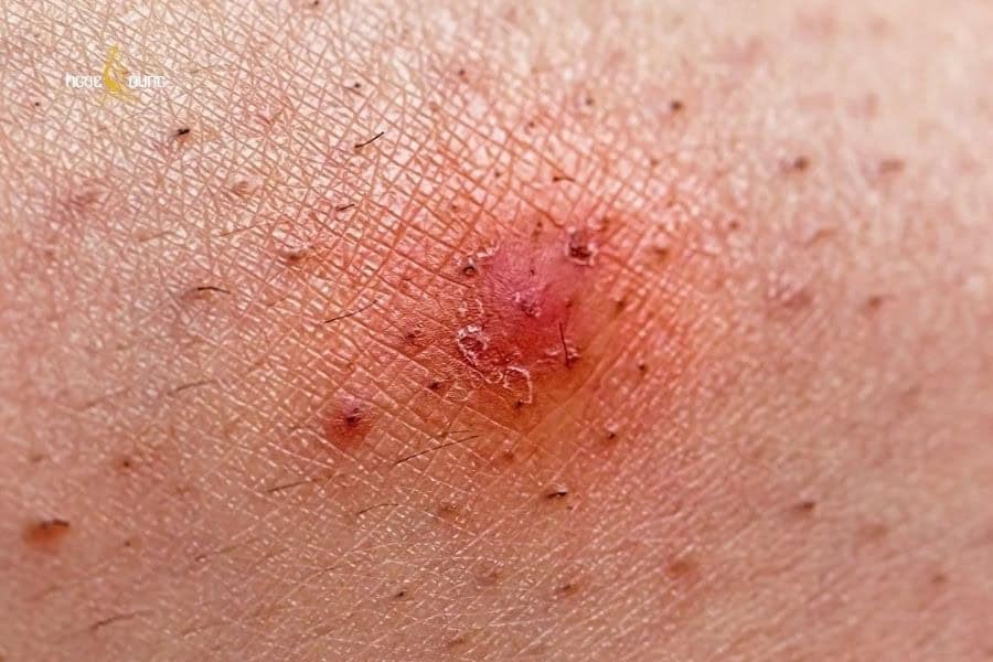 Nên đến điều trị lông nách mọc ngược tại cơ sở ý tế nếu vùng cánh có tình trạng mụn mủ và sưng tấy