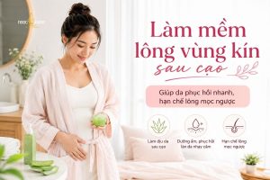 Làm mềm lông vùng kín sau cạo giúp da phục hồi nhanh chóng và hạn chế tình trạng lông mọc ngược