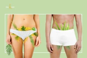 Giảm cọ xát với đồ lót là giải đáp tiếp theo cho thắc mắc lông vùng kín có tác dụng gì