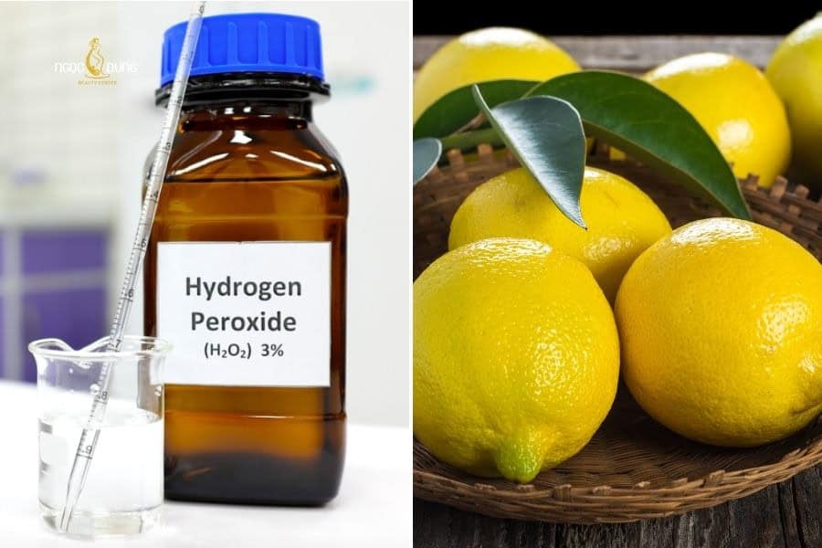 Có thể kết hợp oxy già và chanh để đẩy nhanh hiệu quả tẩy lông chân