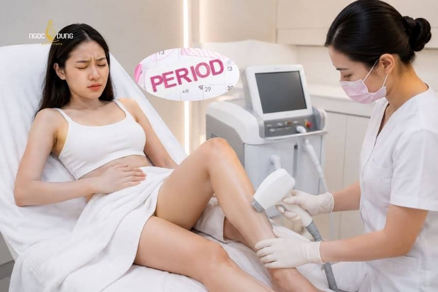 Đang có kinh có triệt lông được không? Lưu ý an toàn 4 Triệt lông vào lúc “rụng dâu” thường khó chịu hơn bình thường